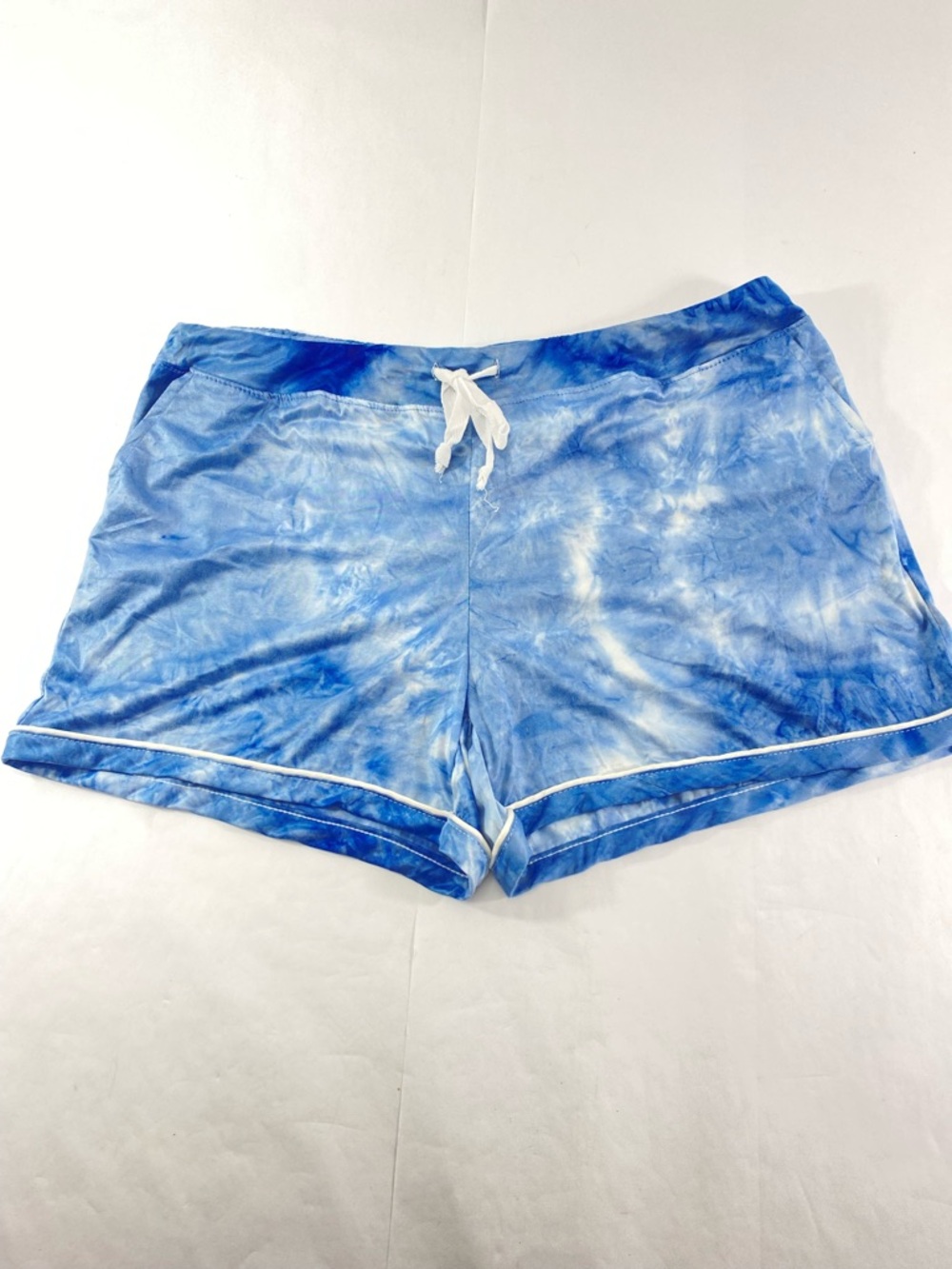 Hello Mello Blue Hand Dyed Women's Size:L/XL Lounge Shorts NWT
